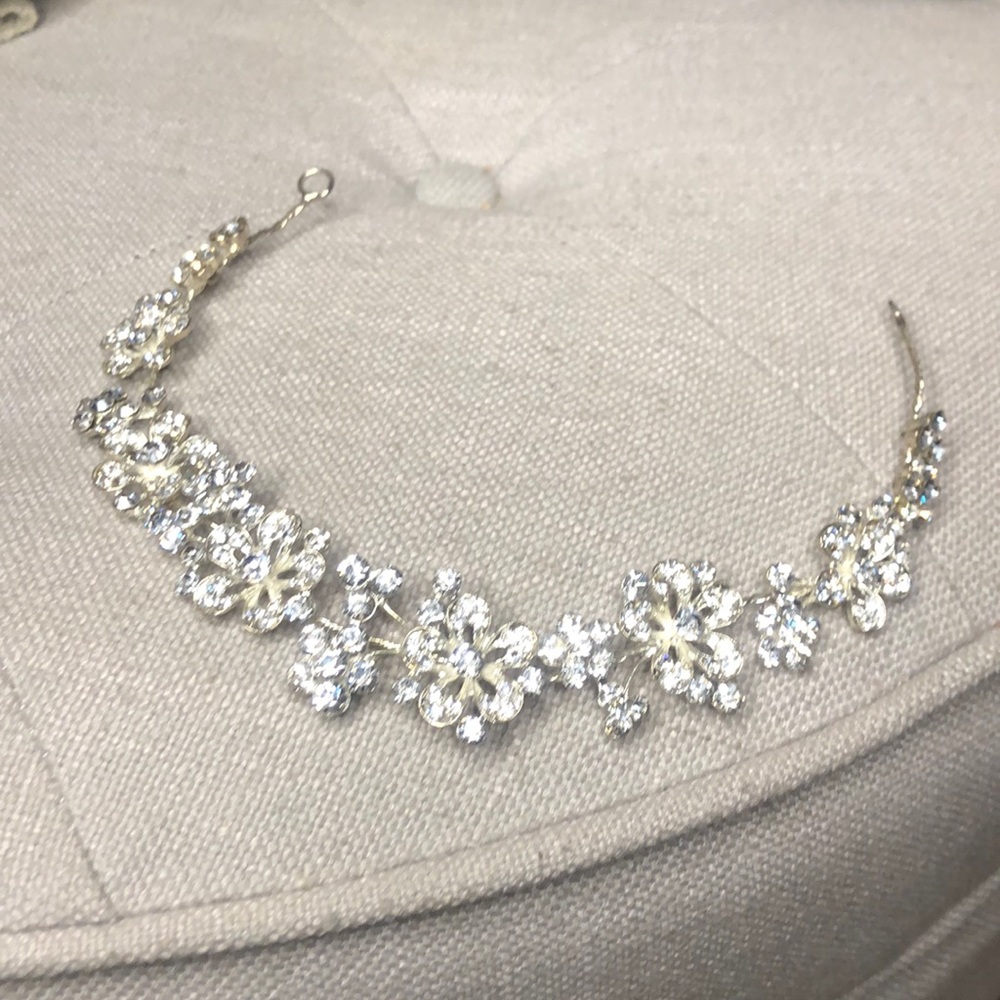 Wedding prom birthday Rhinestone hair piece